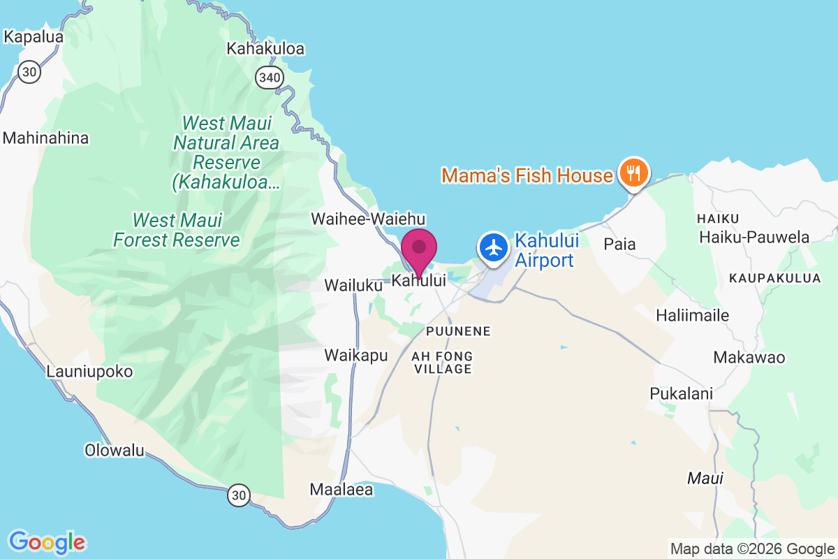 Carte de Kahului