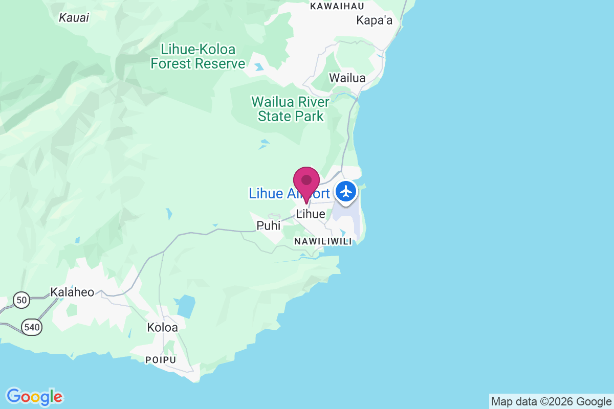 Carte de Lihue