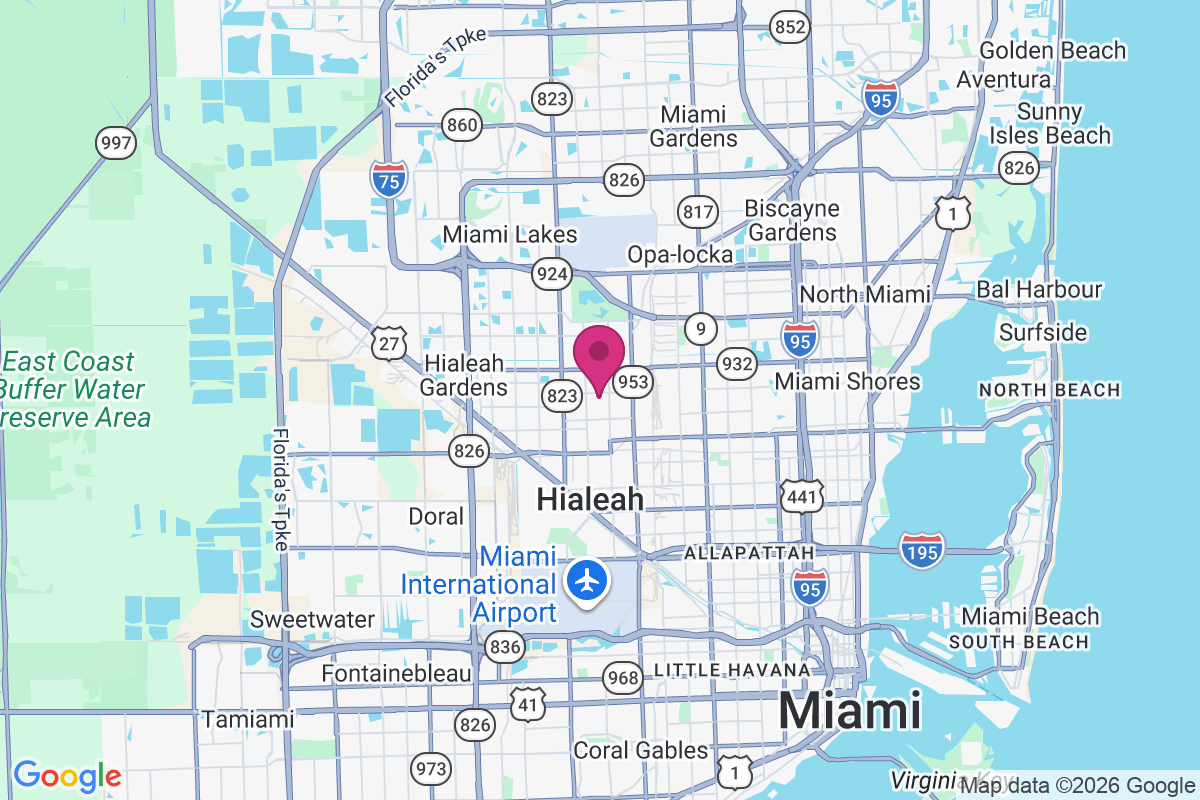 Carte de Hialeah