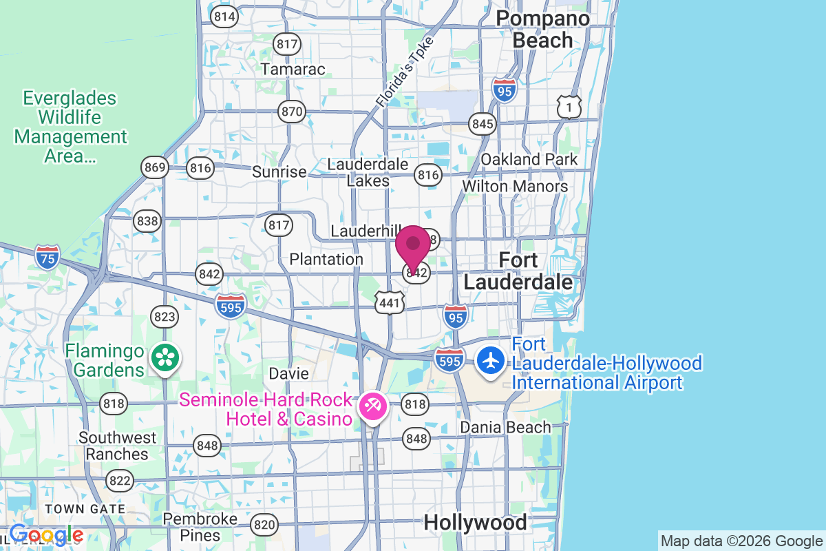 Carte de Broward Estates
