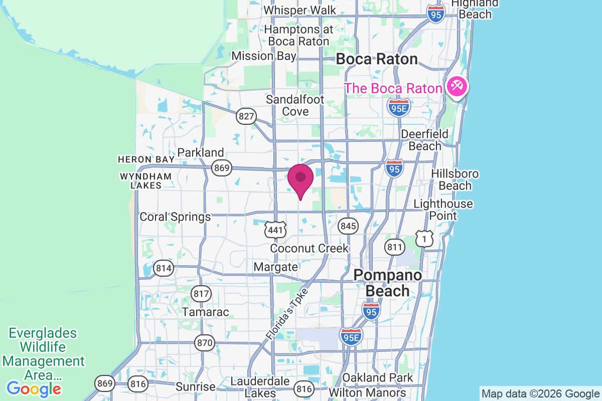 Carte de Coconut Creek