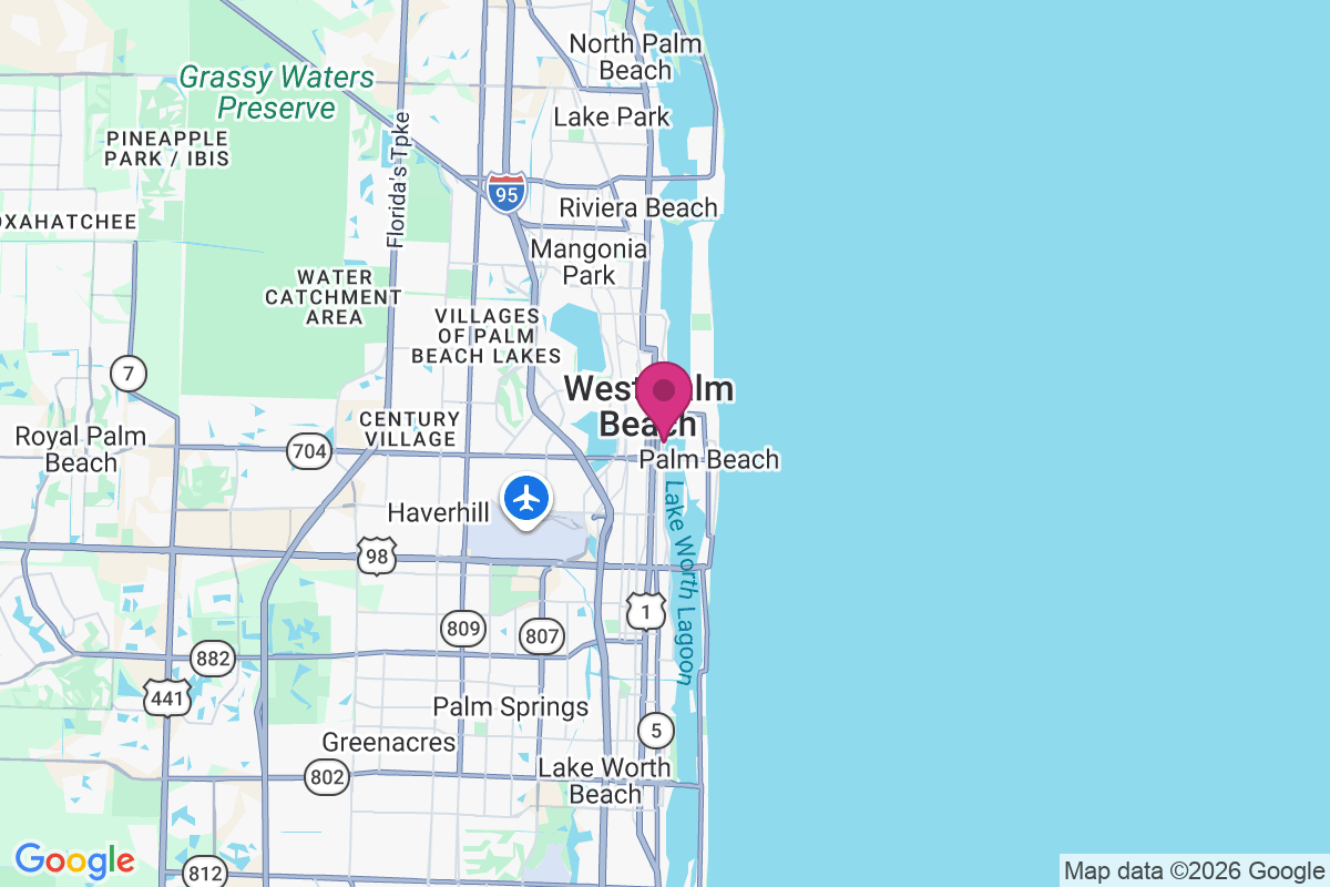 Carte de West Palm Beach