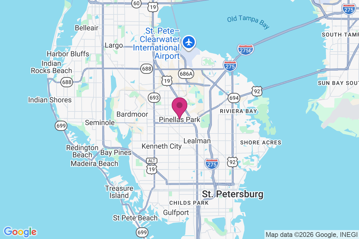 Carte de Pinellas Park