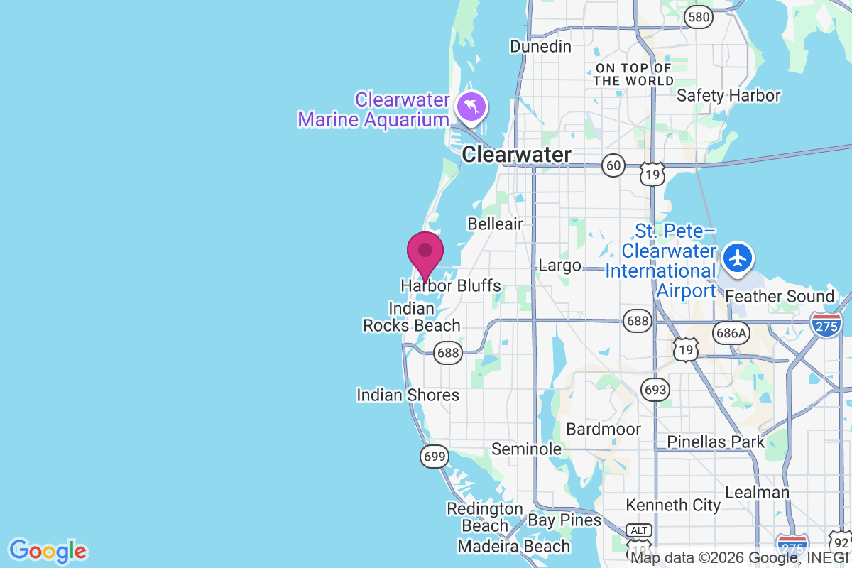 Carte de Belleair Shores