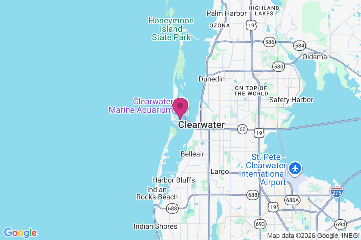Carte de Clearwater Beach