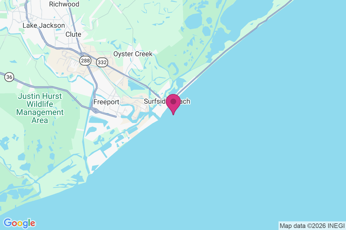 Carte de Surfside Beach