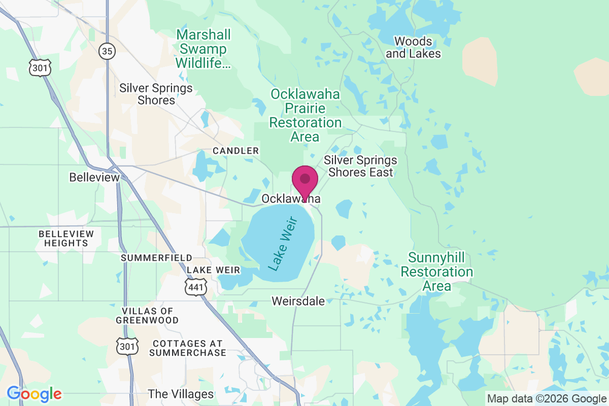 Carte de Ocklawaha