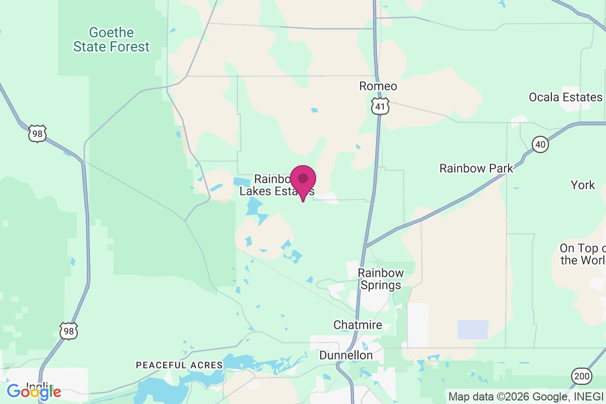 Carte de Rainbow Lakes Estates