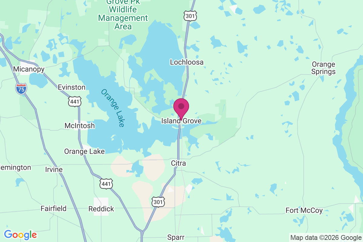 Carte de Island Grove