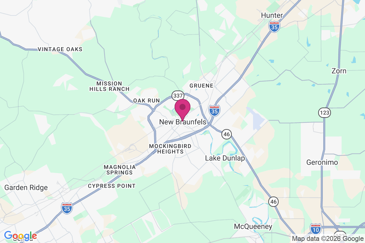 Carte de New Braunfels