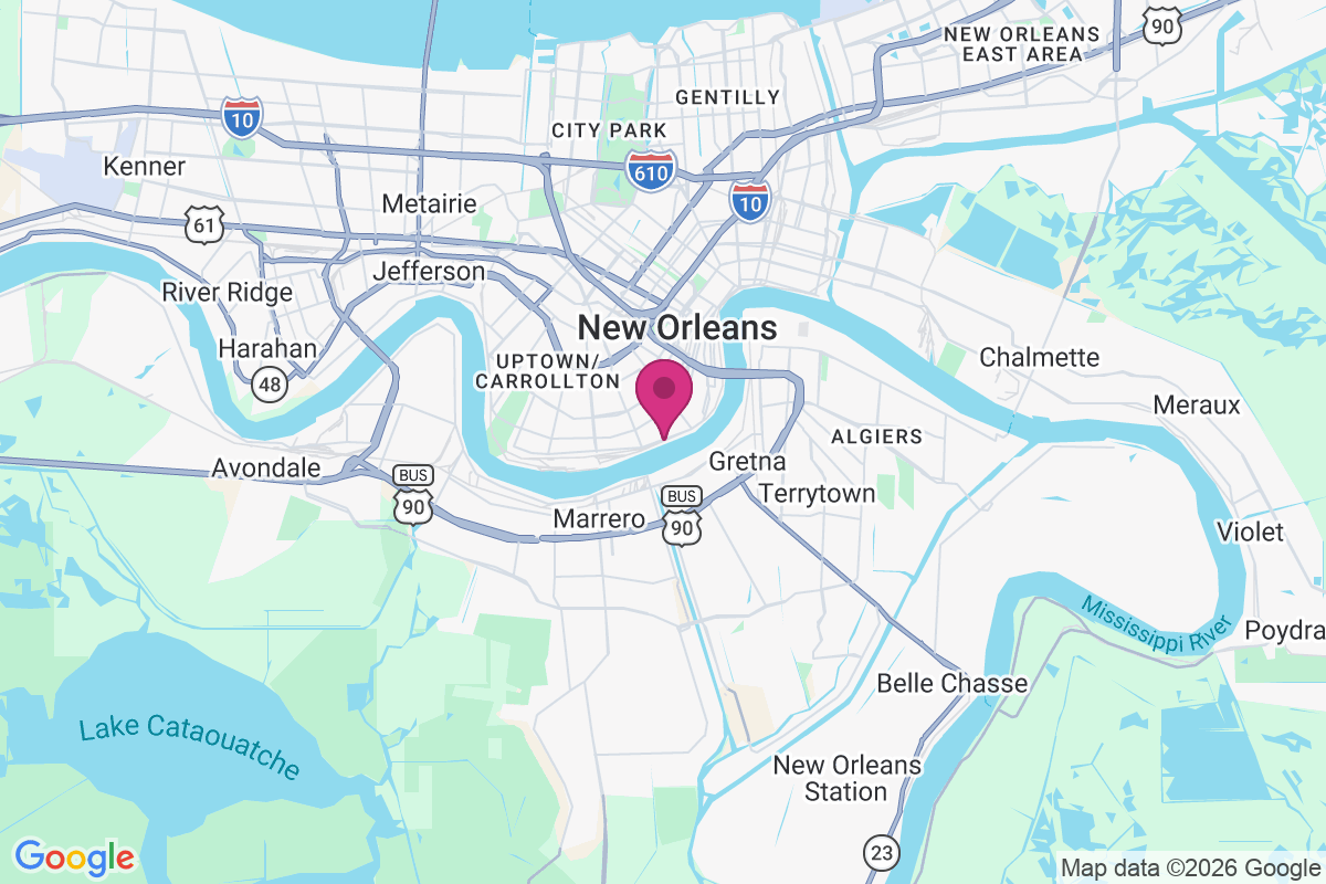 Carte de Garden District