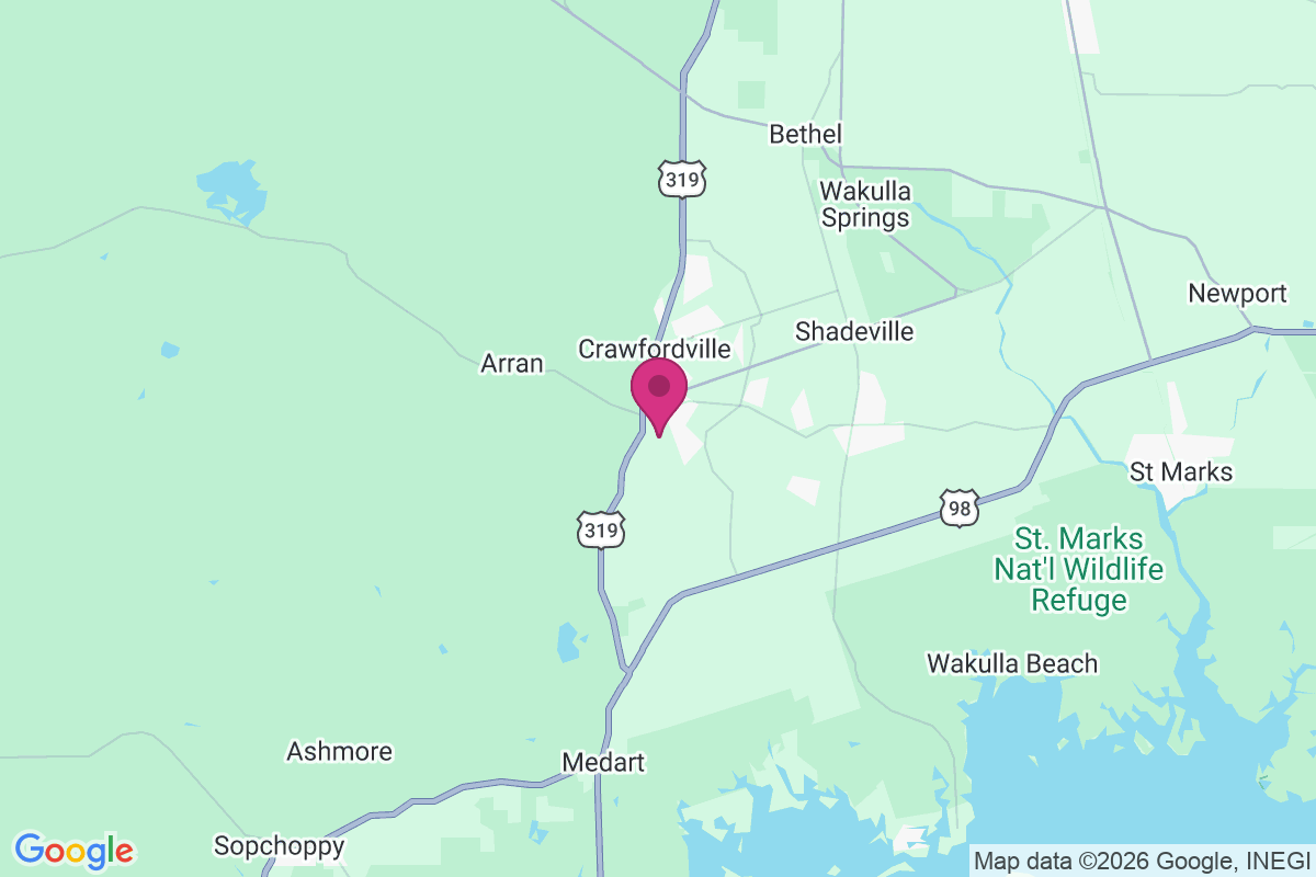 Carte de Crawfordville