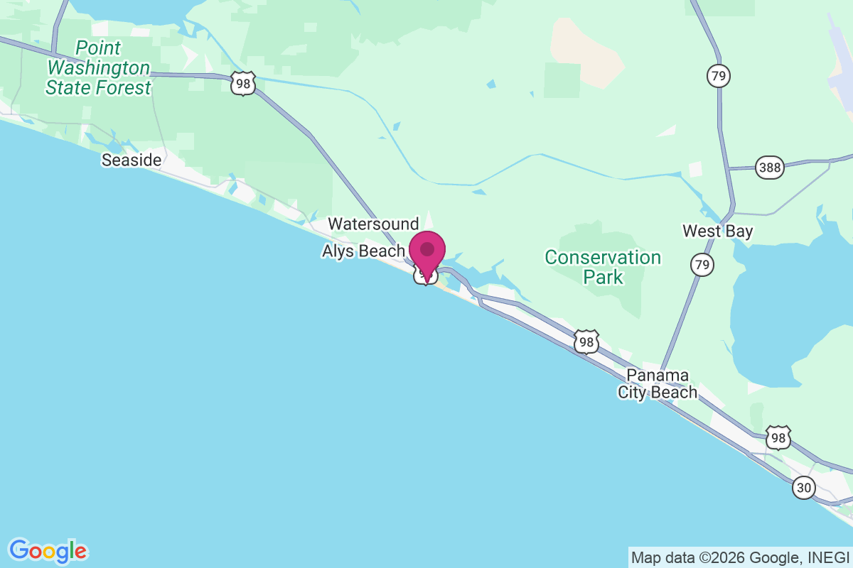 Carte de Inlet Beach