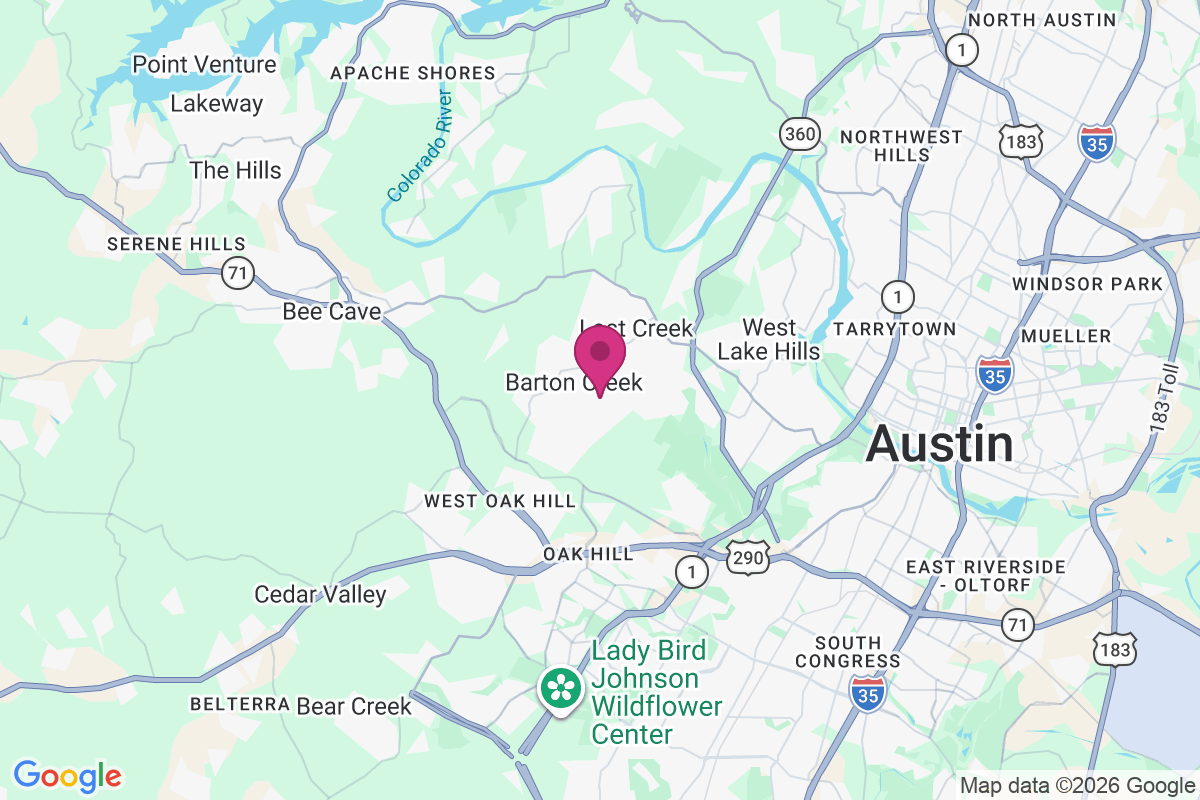 Carte de Barton Creek