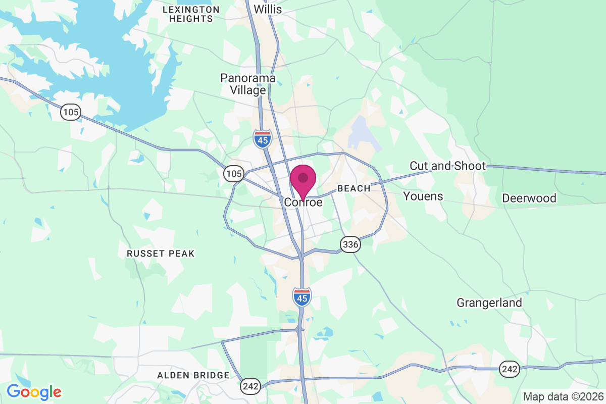 Carte de Conroe