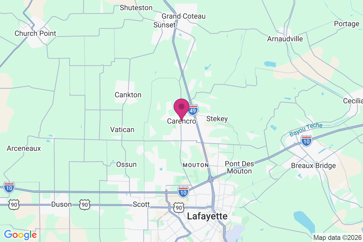 Carte de Carencro