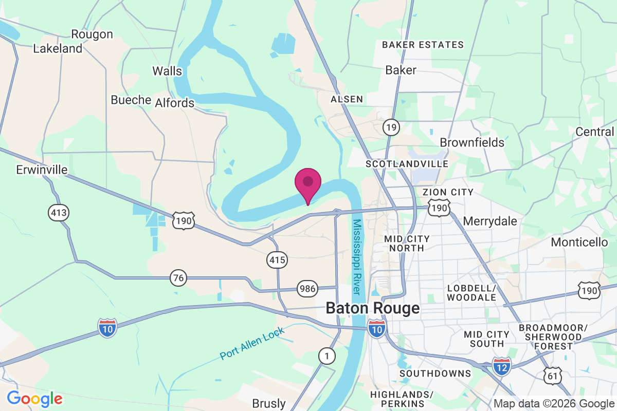Carte de Mulatto Bend Landing