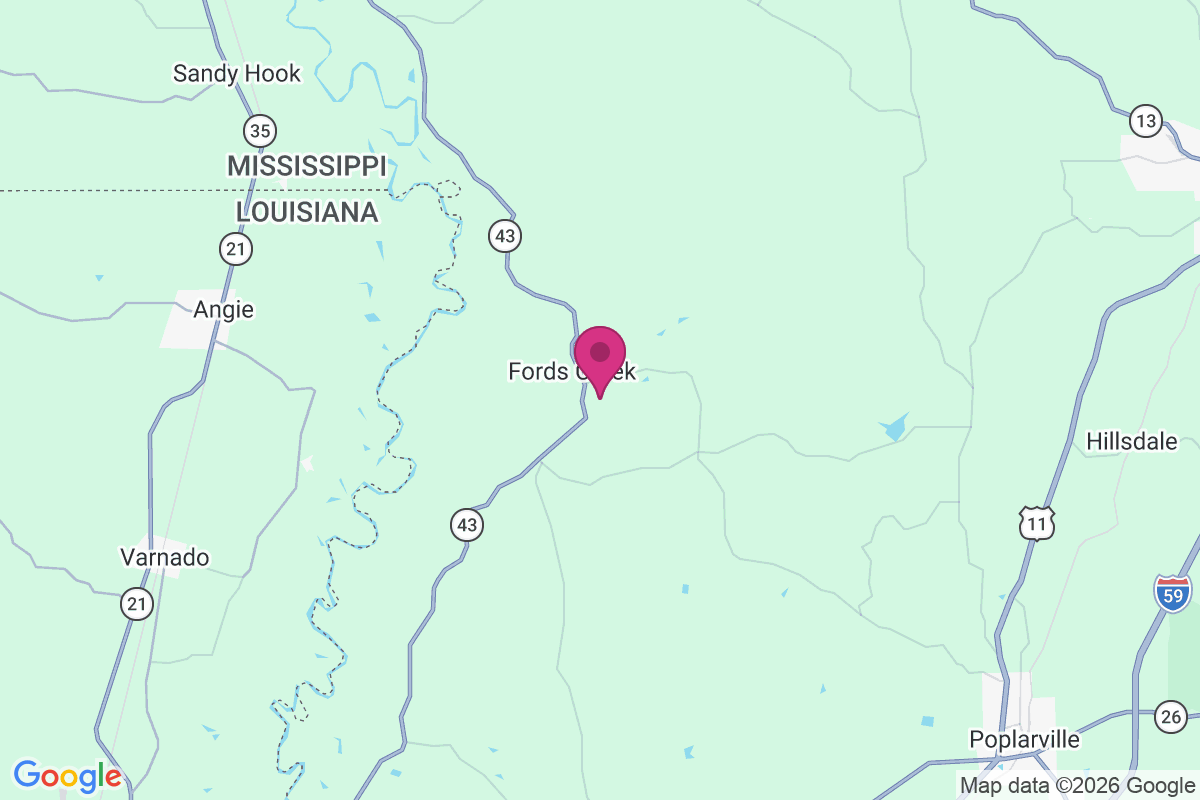 Carte de Fords Creek