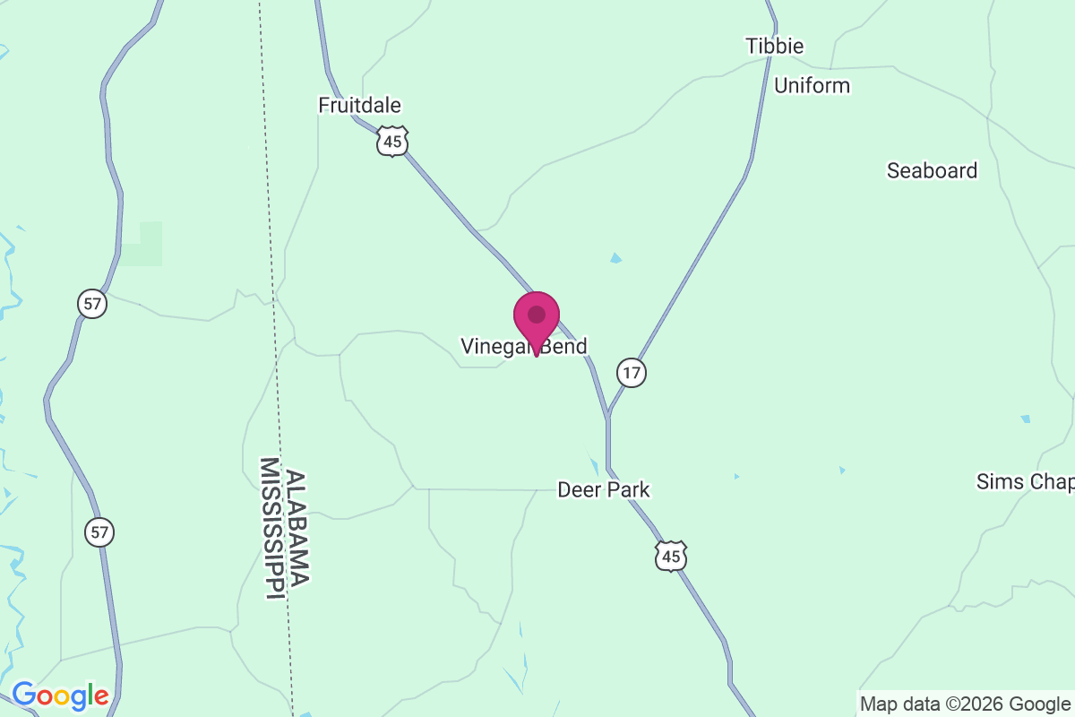 Carte de Vinegar Bend