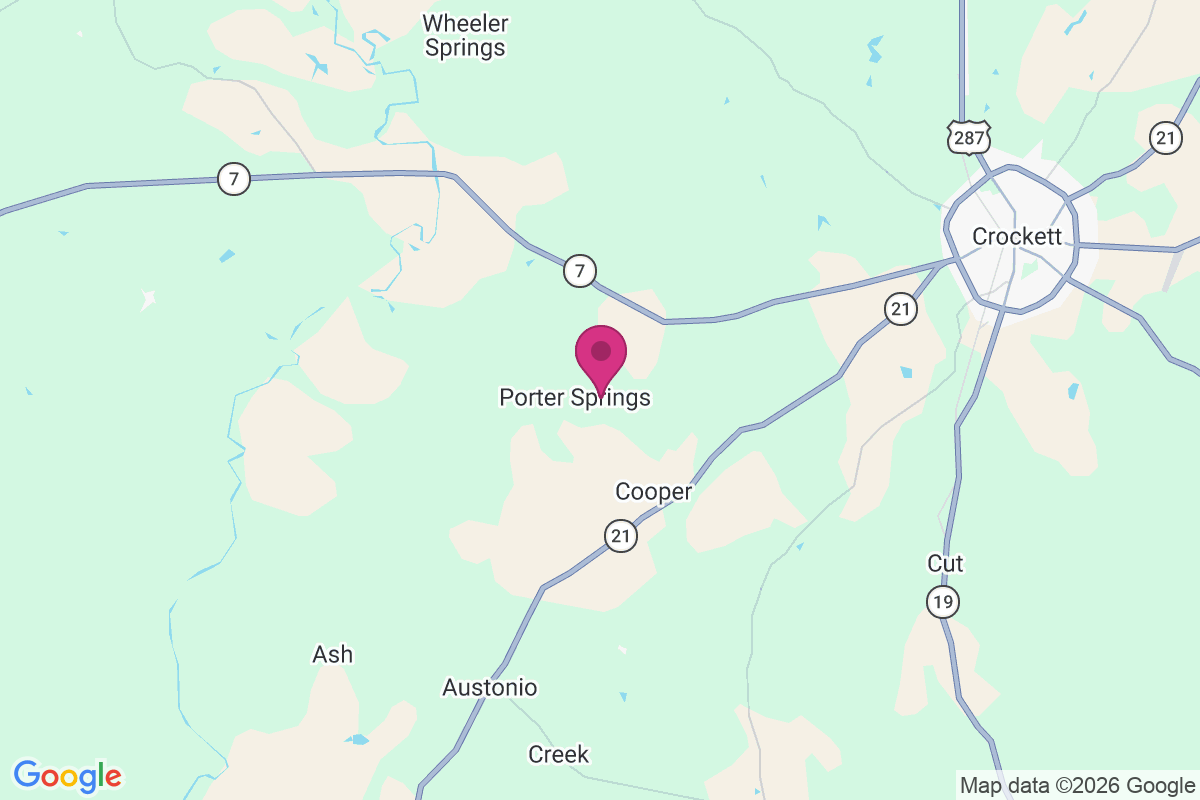 Carte de Porter Springs