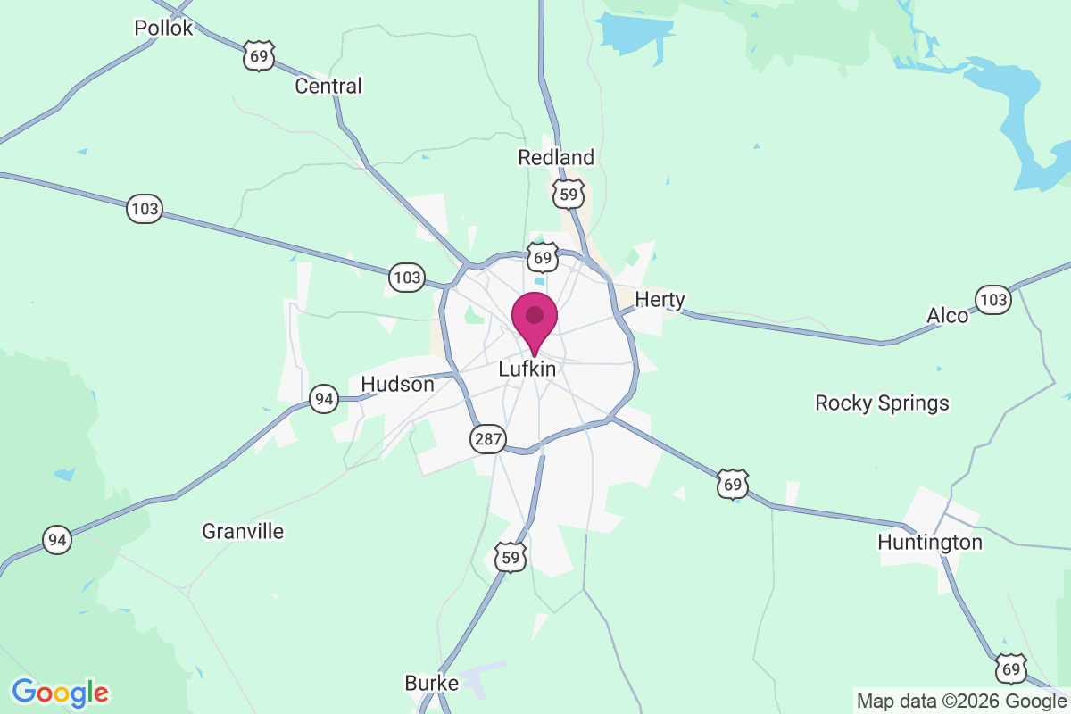 Carte de Lufkin