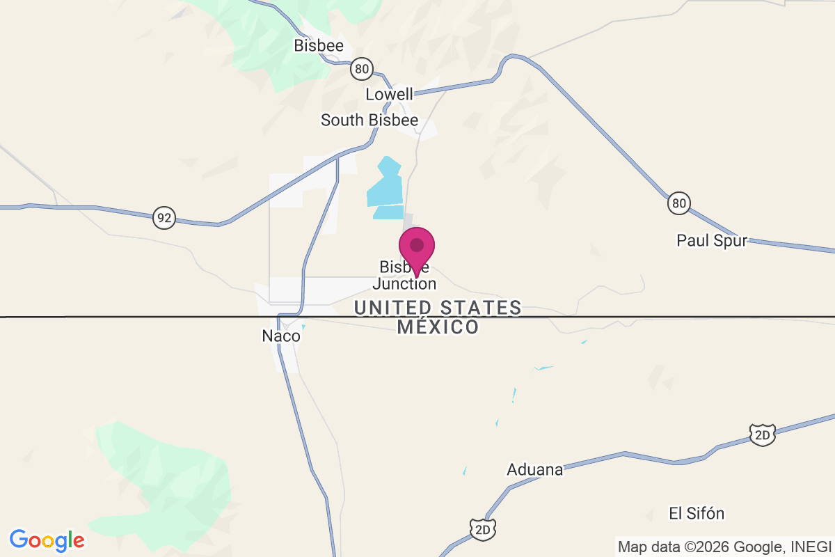 Carte de Bisbee Junction