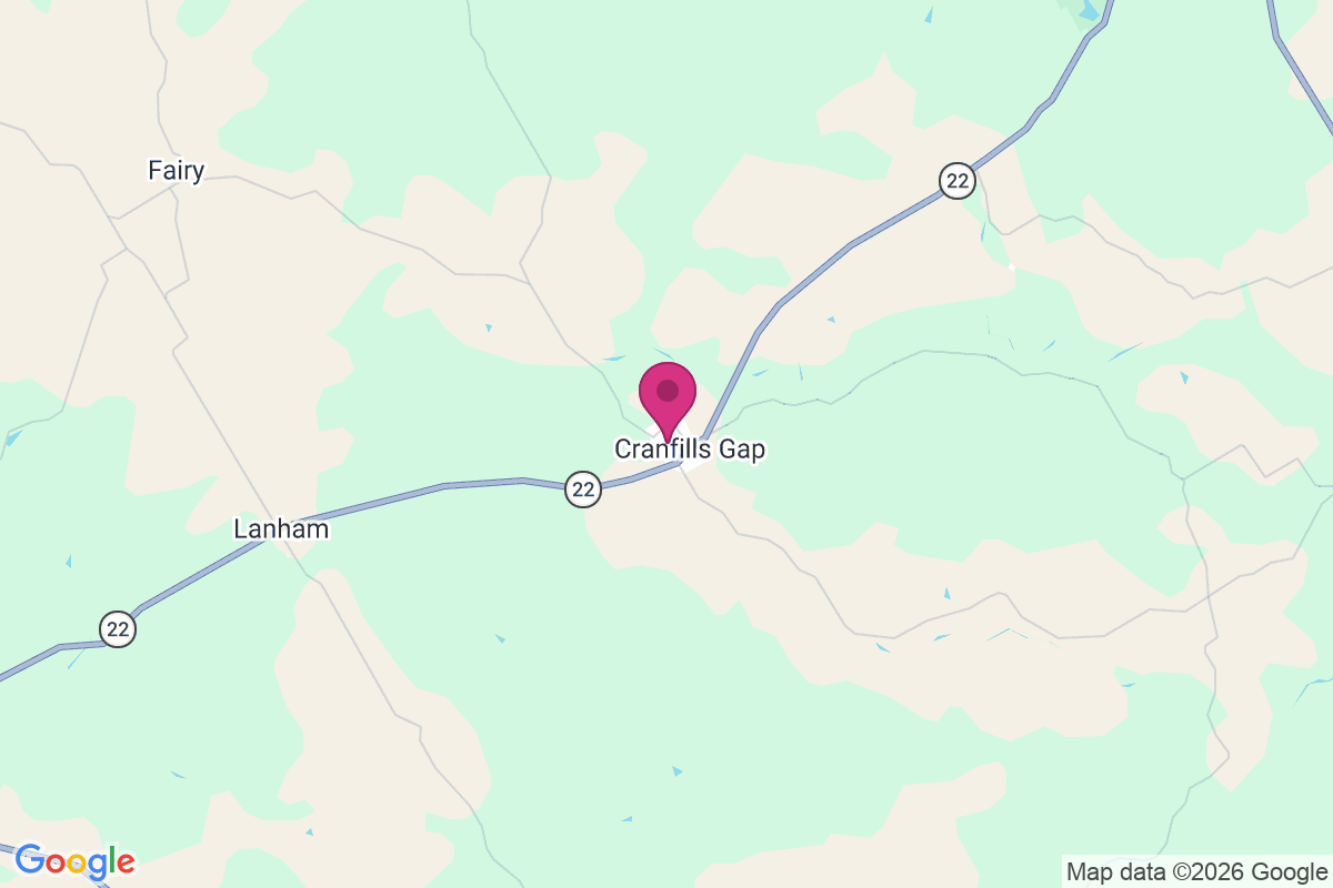 Carte de Cranfills Gap