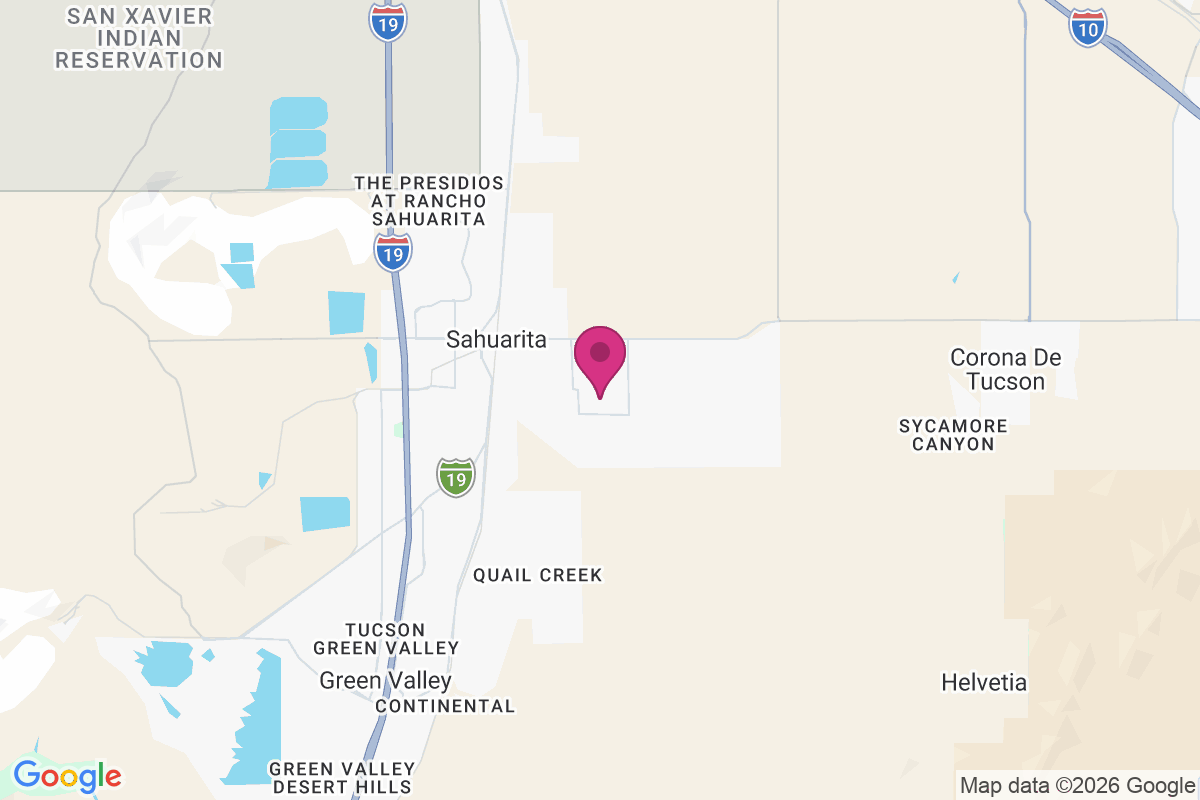 Carte de East Sahuarita