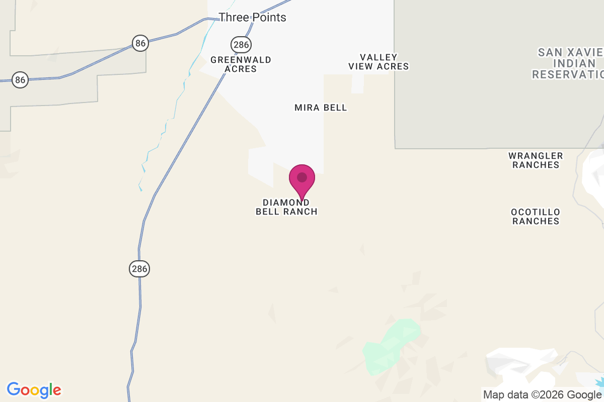 Carte de Diamond Bell Ranch