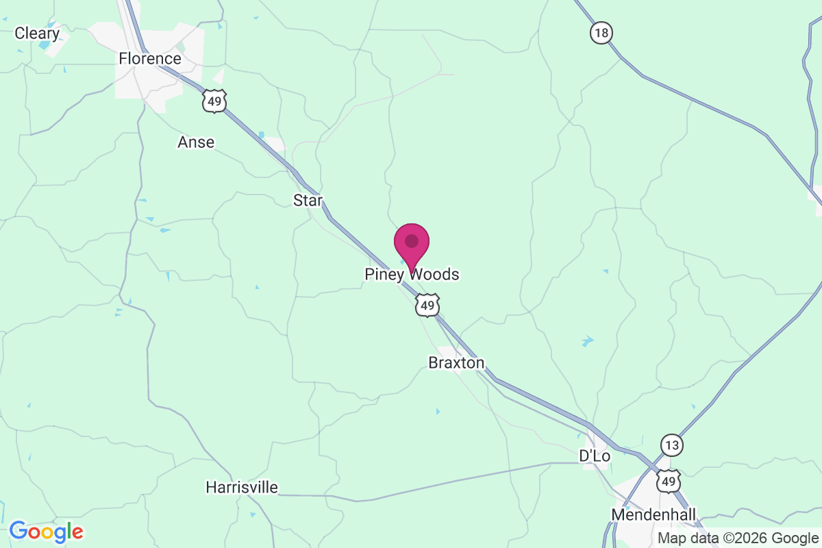 Carte de Piney Woods