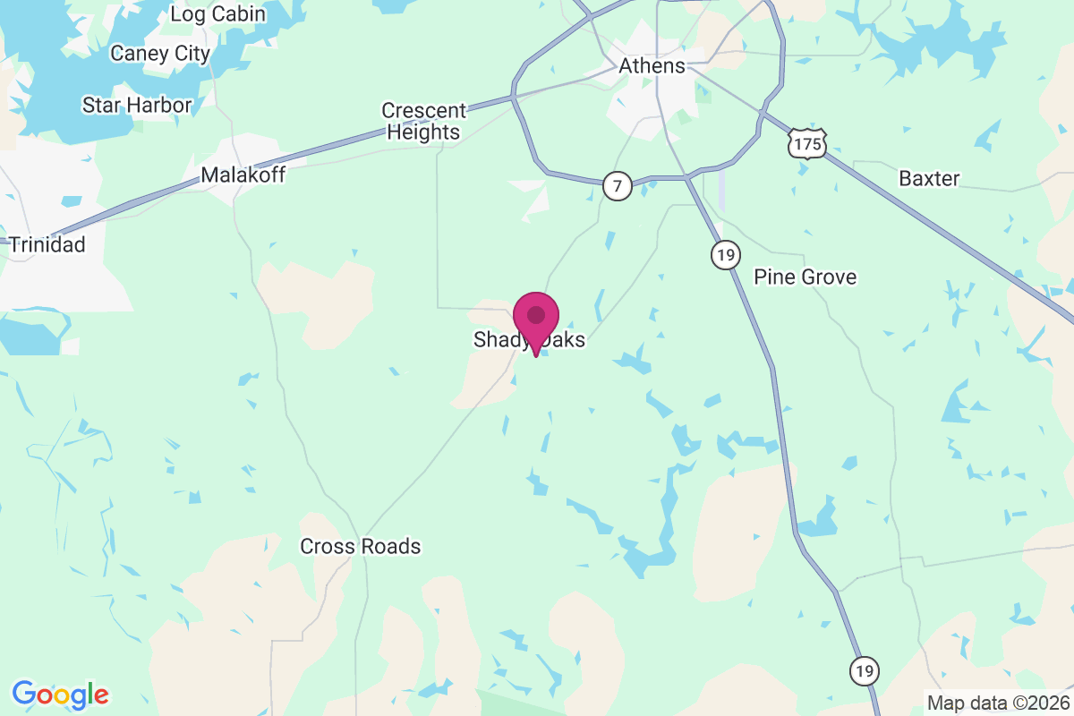 Carte de Shady Oaks