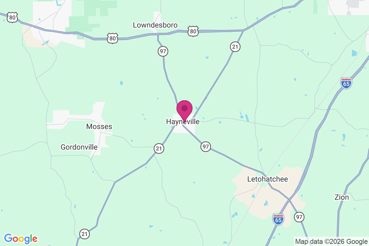 Carte de Hayneville