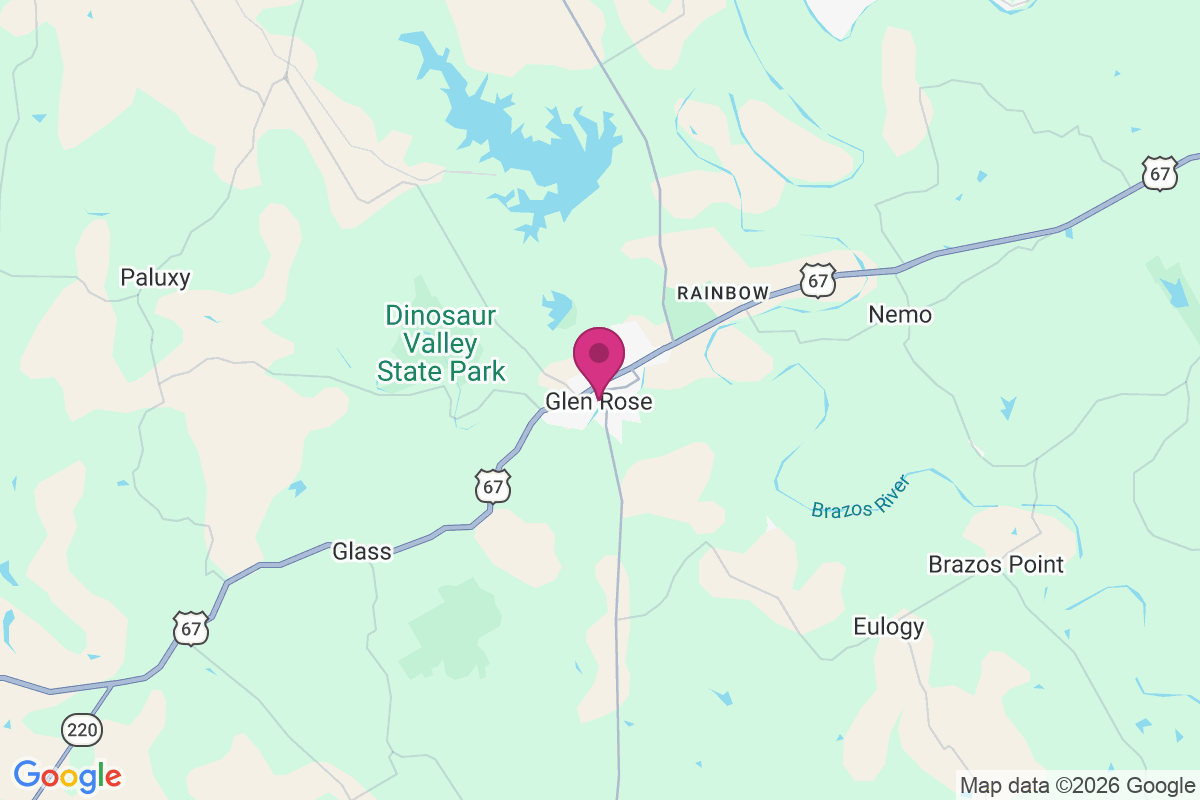 Carte de Glen Rose