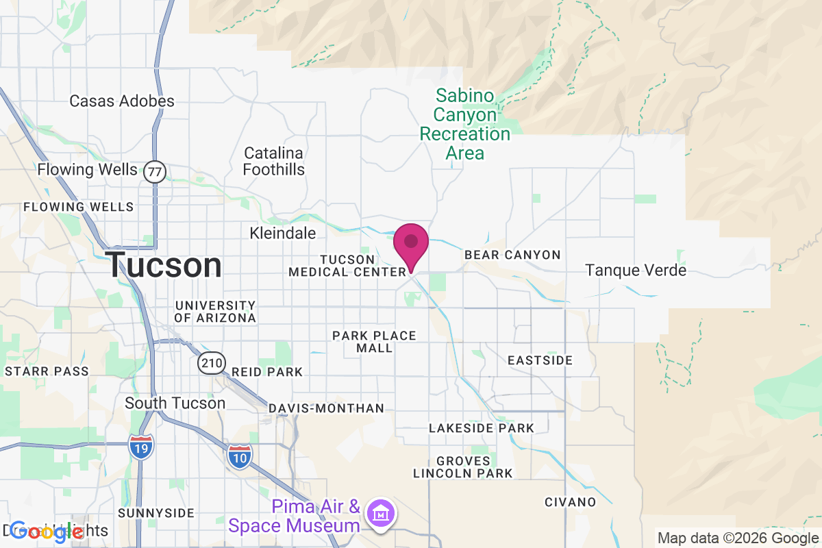 Carte de Tucson Country Club Estates