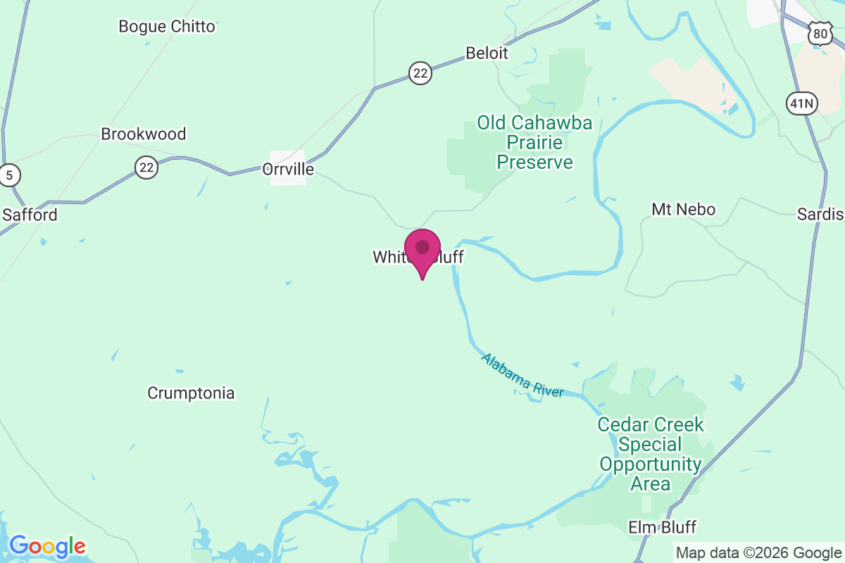 Carte de Whites Bluff