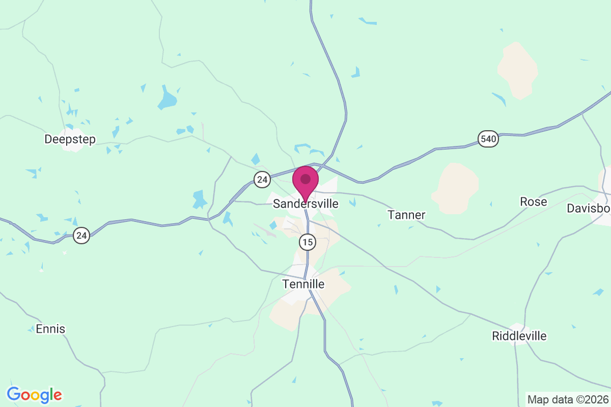 Carte de Sandersville