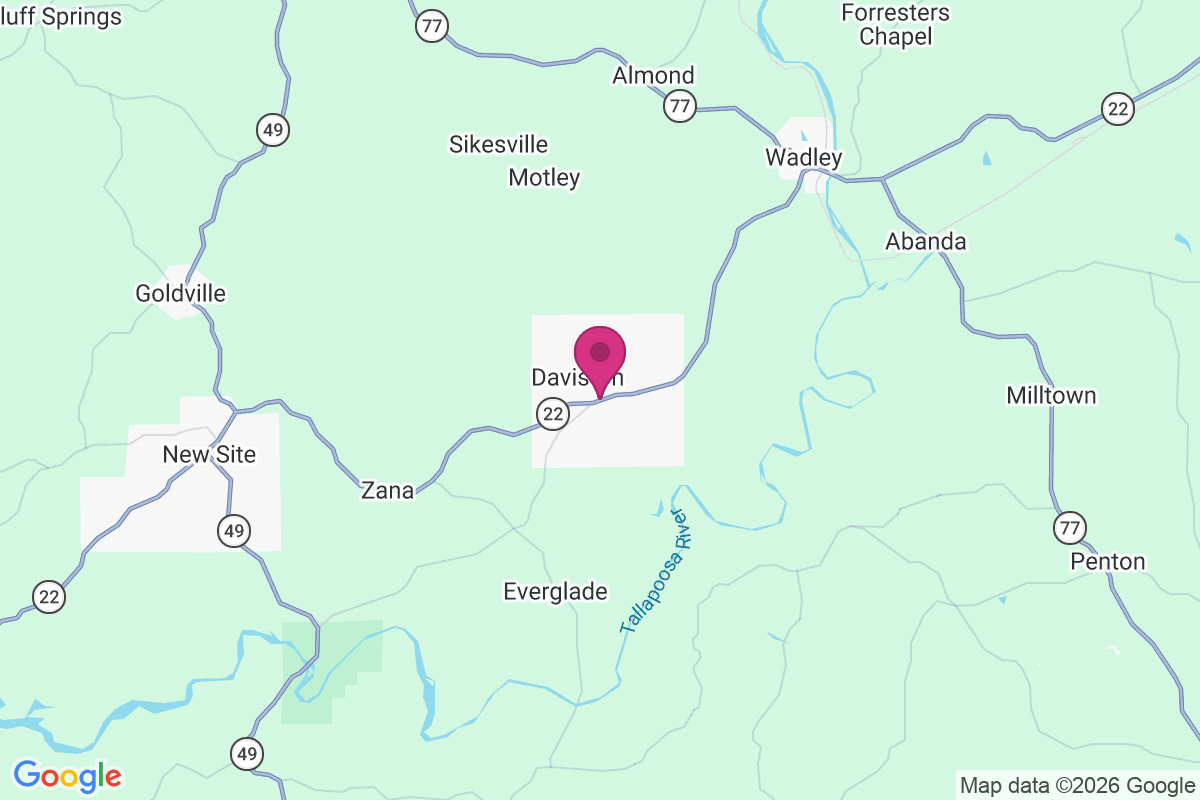 Carte de Daviston
