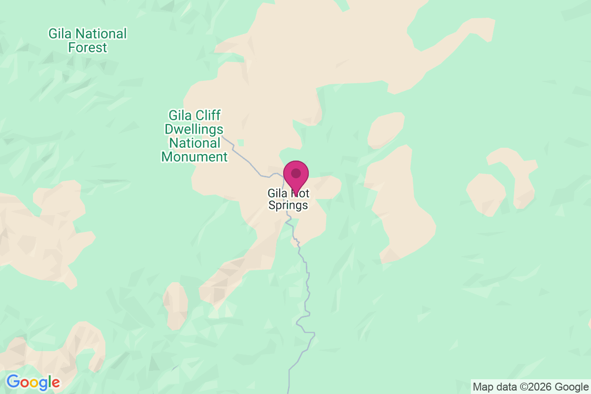 Carte de Gila Hot Springs
