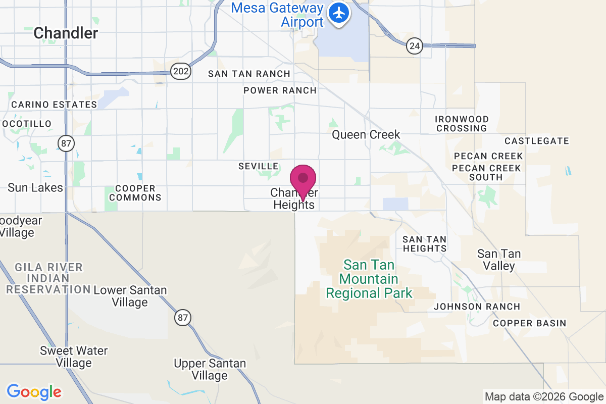 Carte de Chandler Heights