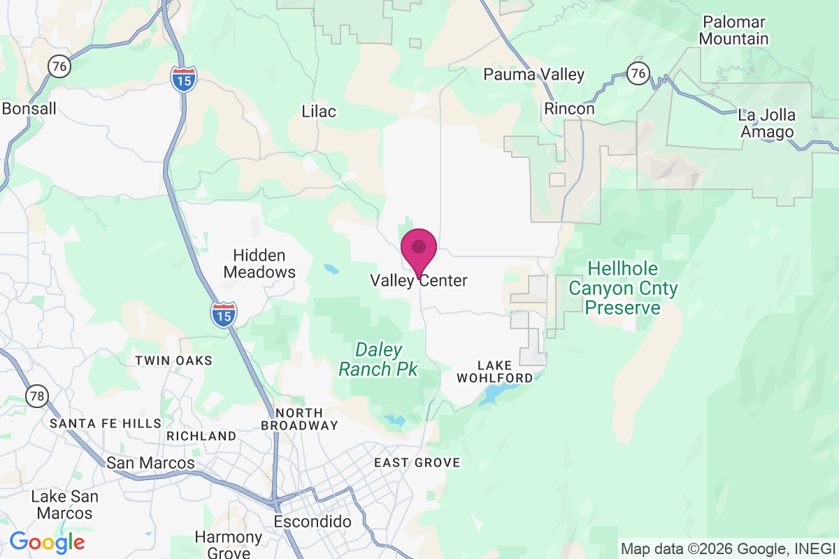 Carte de Valley Center