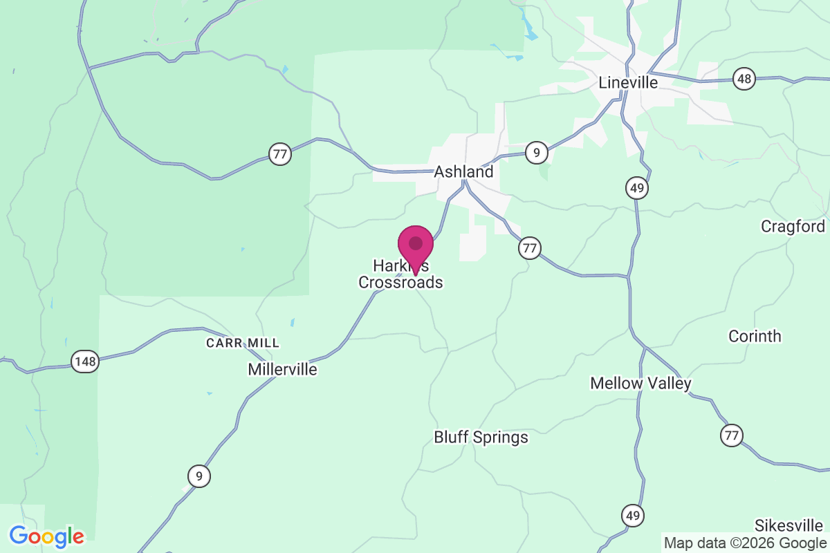 Carte de Harkins Crossroads