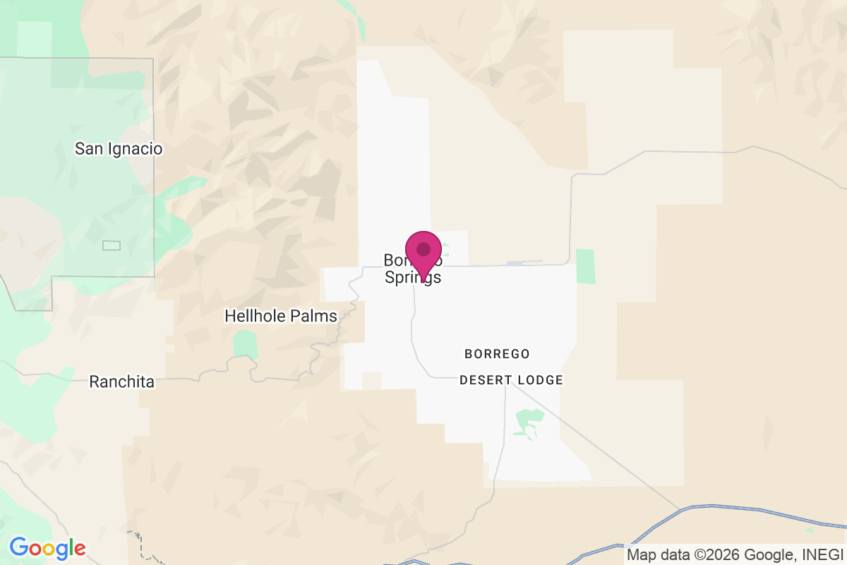 Carte de Borrego Springs
