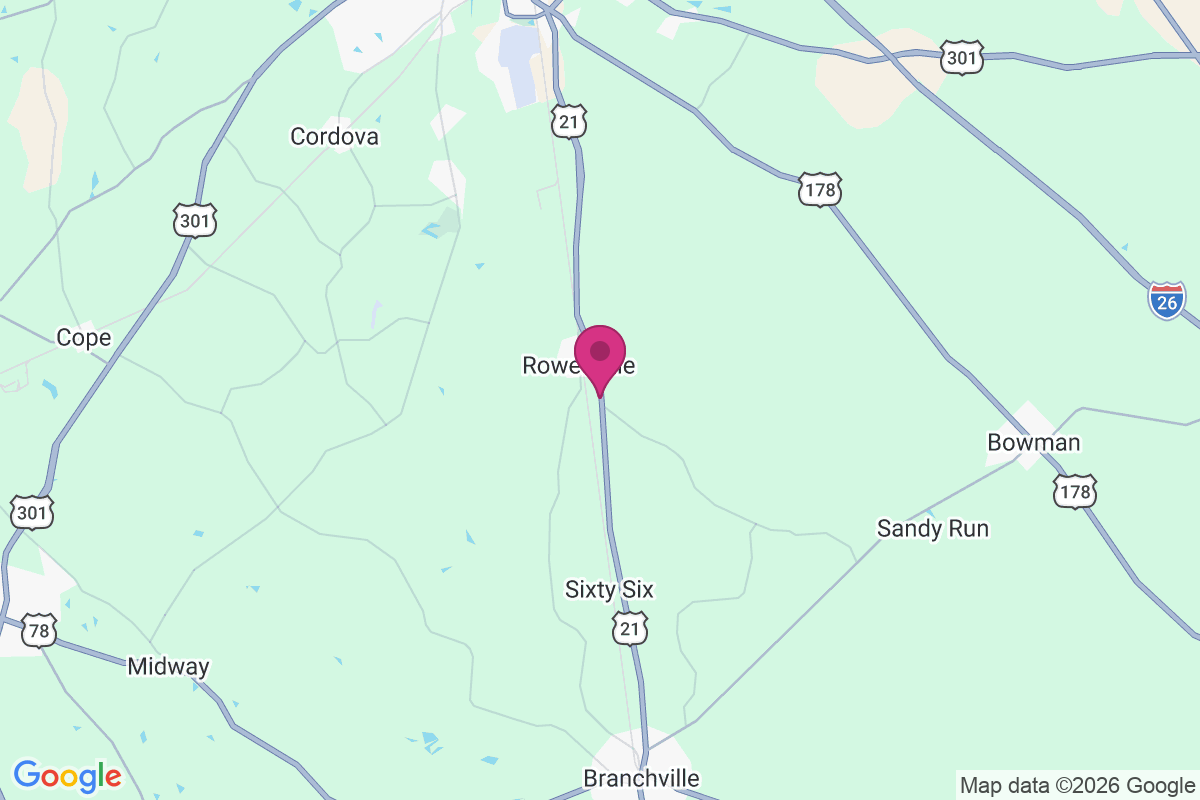 Carte de Rowesville