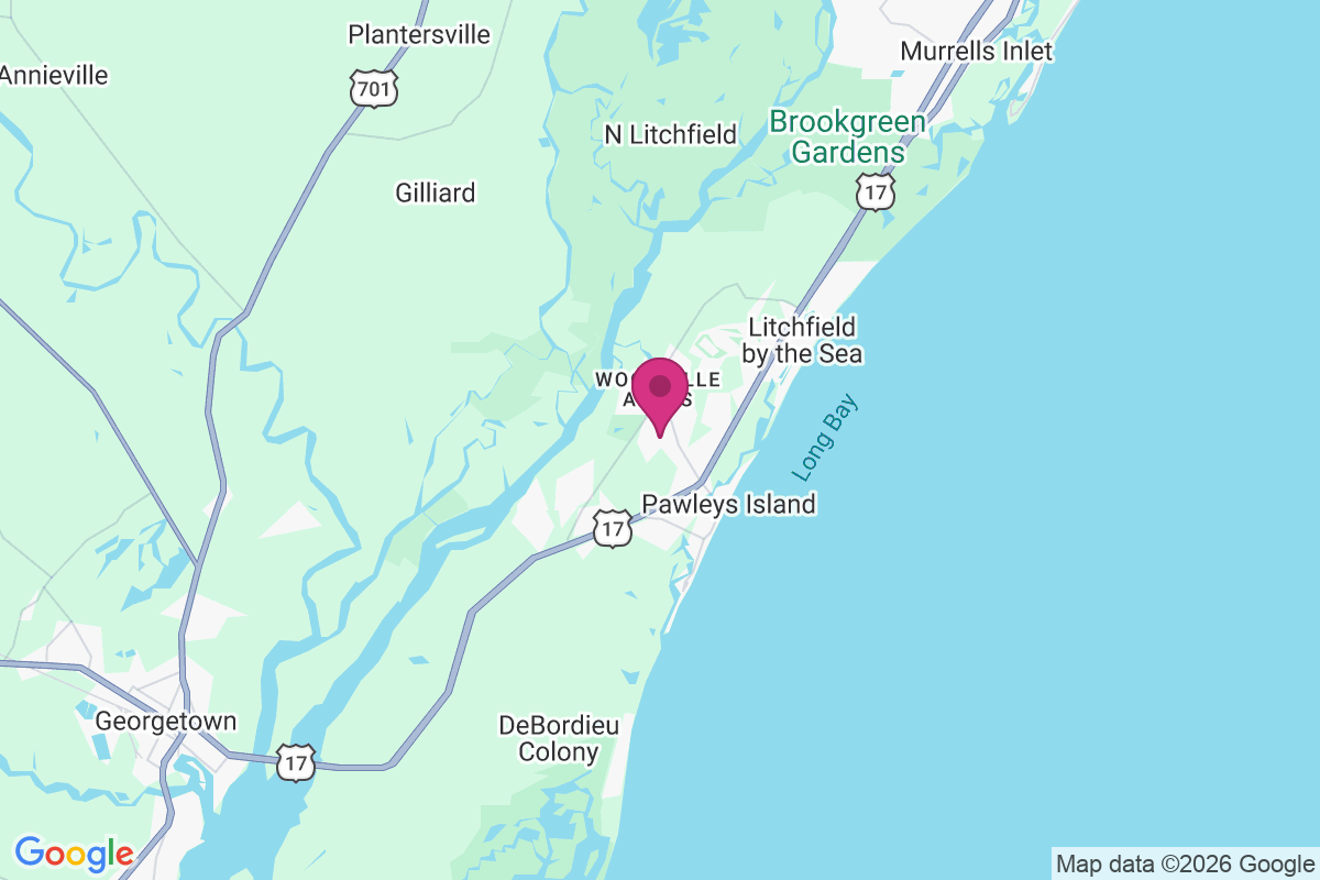 Carte de Pawleys Retreat