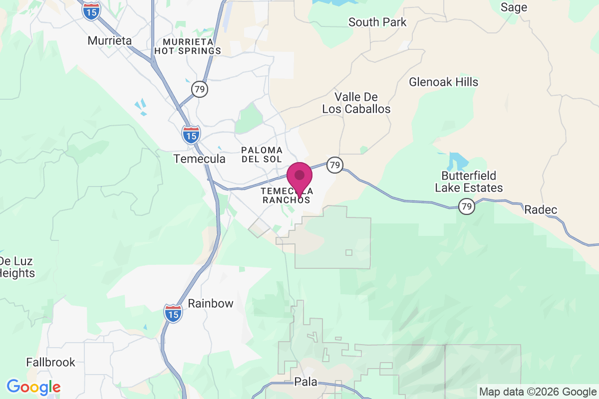 Carte de Temecula Ranchos