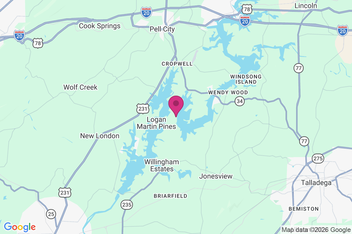 Carte de Griffitts Lake Shore Subdivision