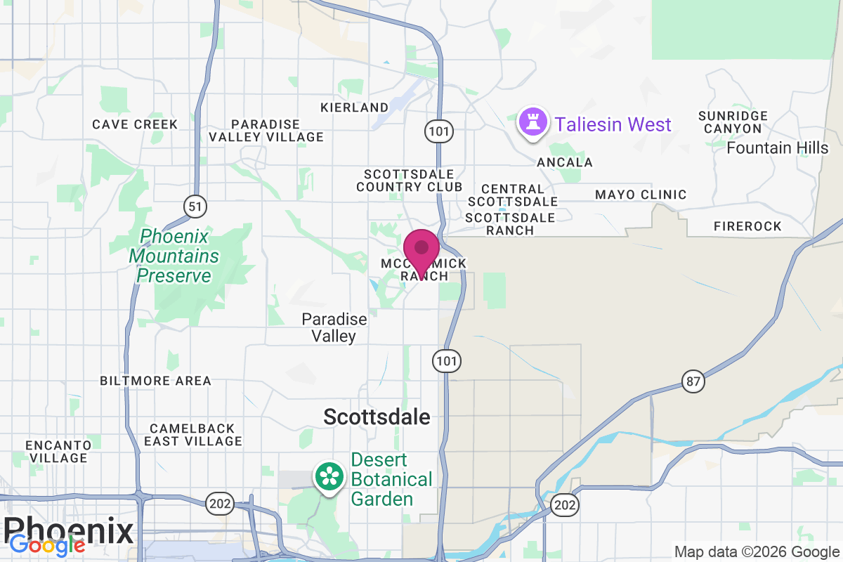 Carte de McCormick Ranch