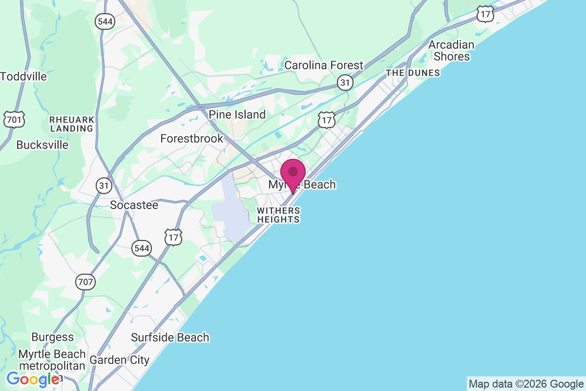 Carte de Myrtle Beach