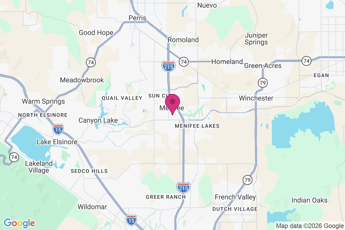 Carte de Menifee