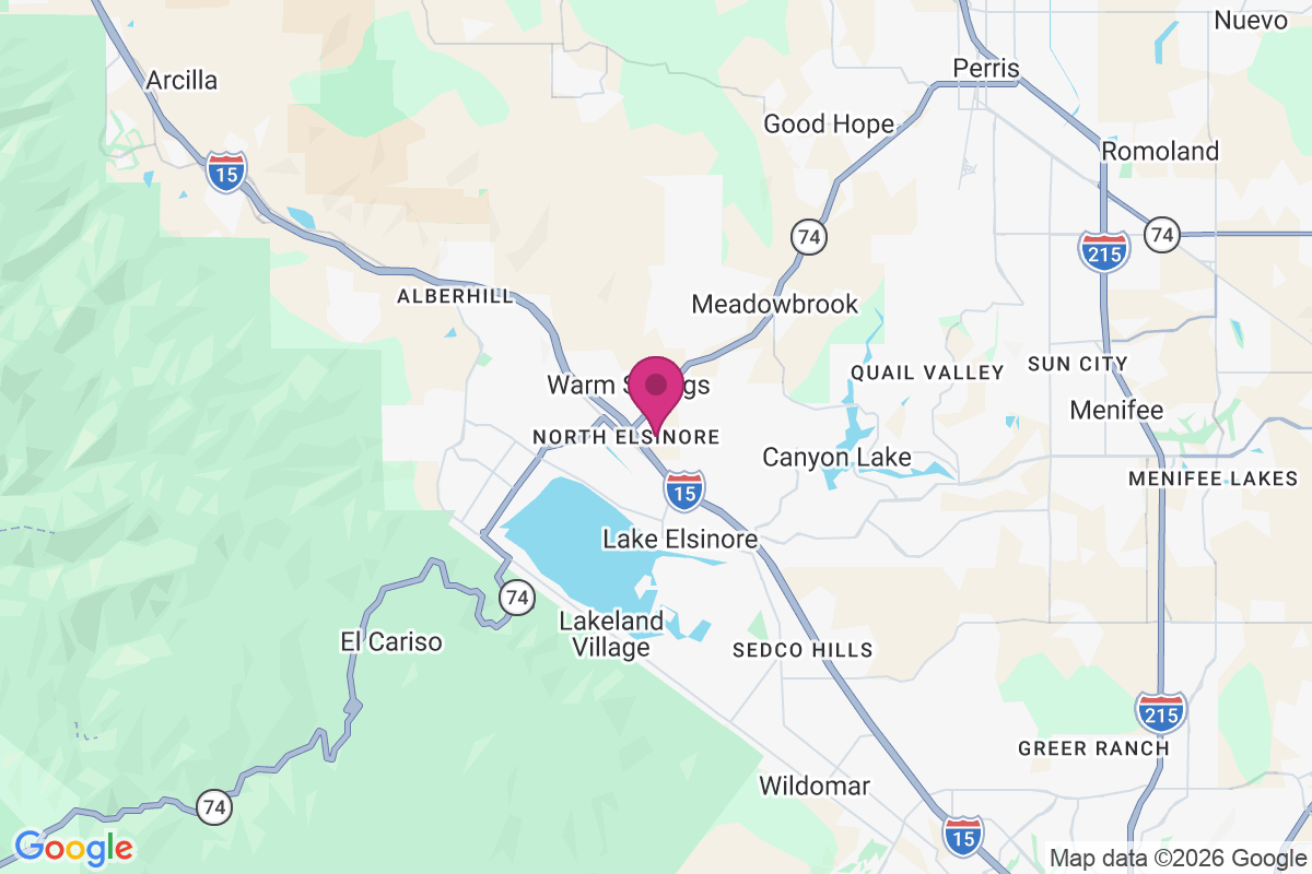 Carte de North Elsinore
